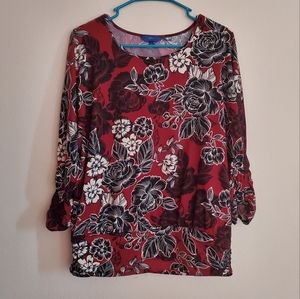 🔵3/4 shirt - L - Apt 9